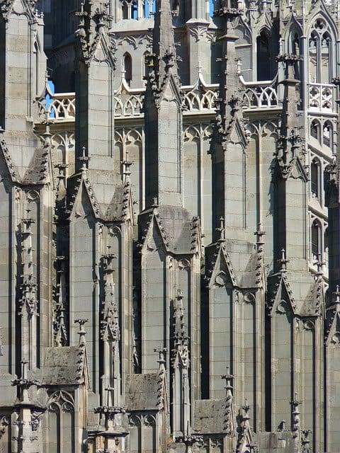 Exterior gothic church