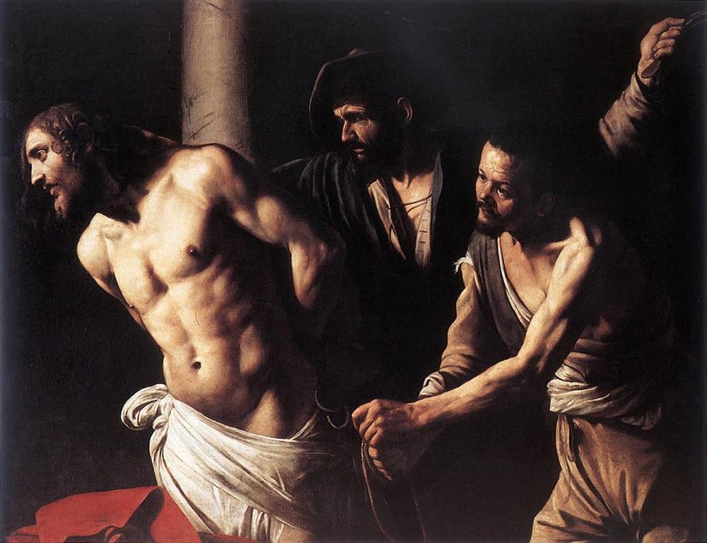 Christ at the Column painting by Caravaggio.