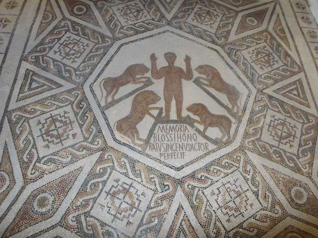 early Christian mosaic in Tunis