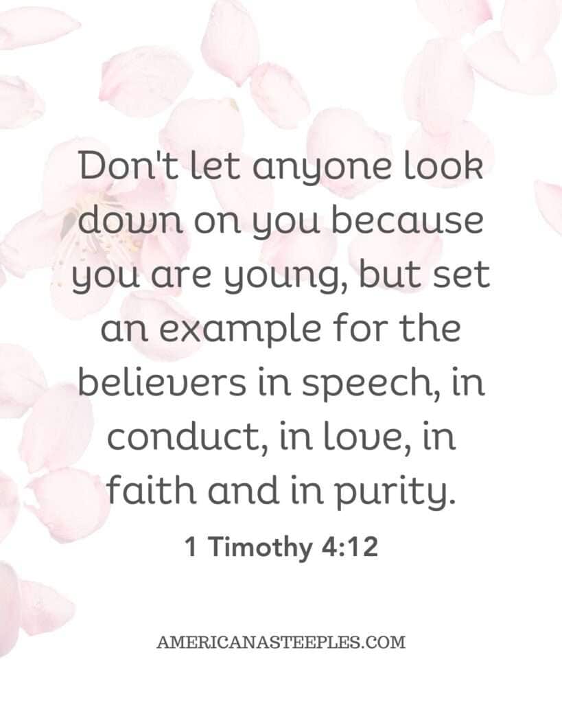 1 Timothy 4:12 scripture