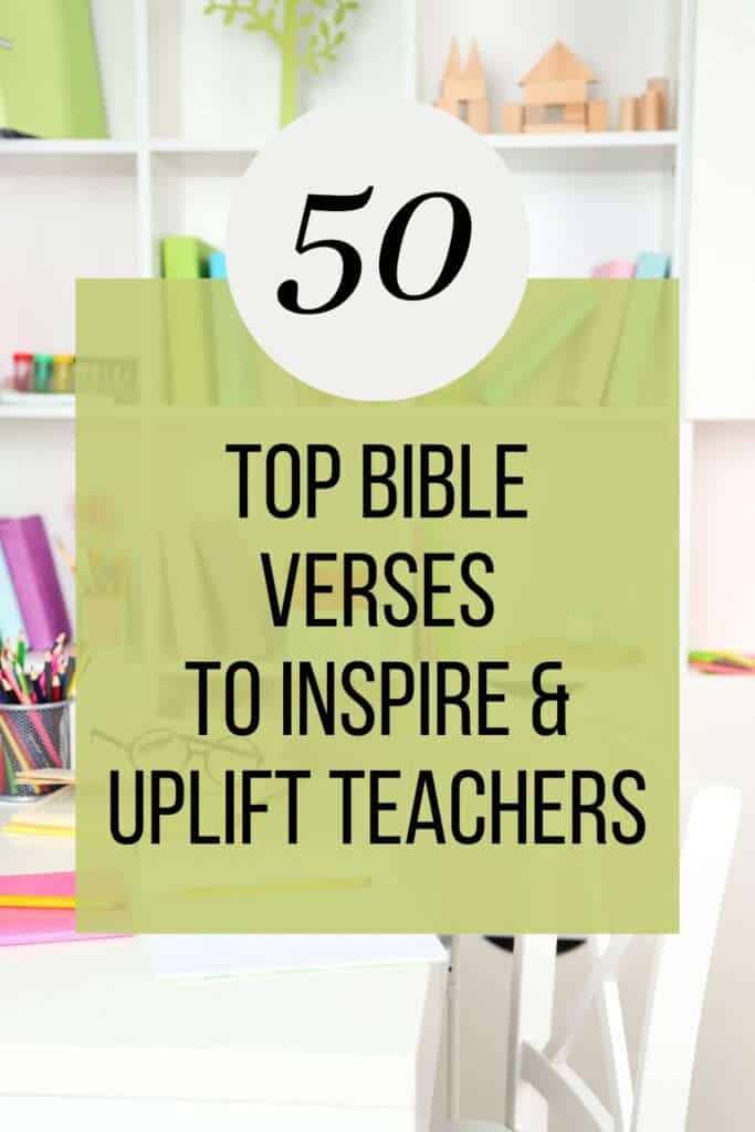 Bible verses for teachers Pin image
