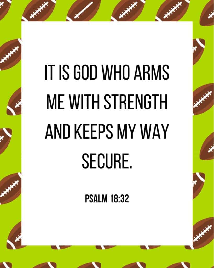 bible verse for football players
