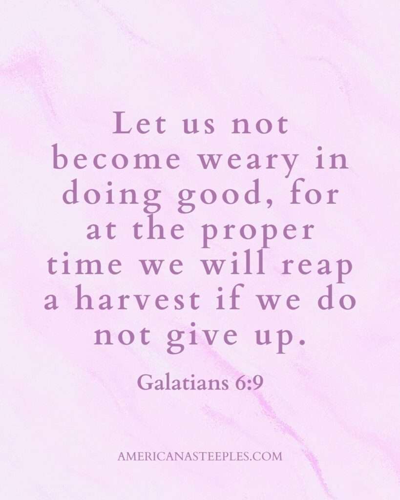Galatians 6:9 Bible verse