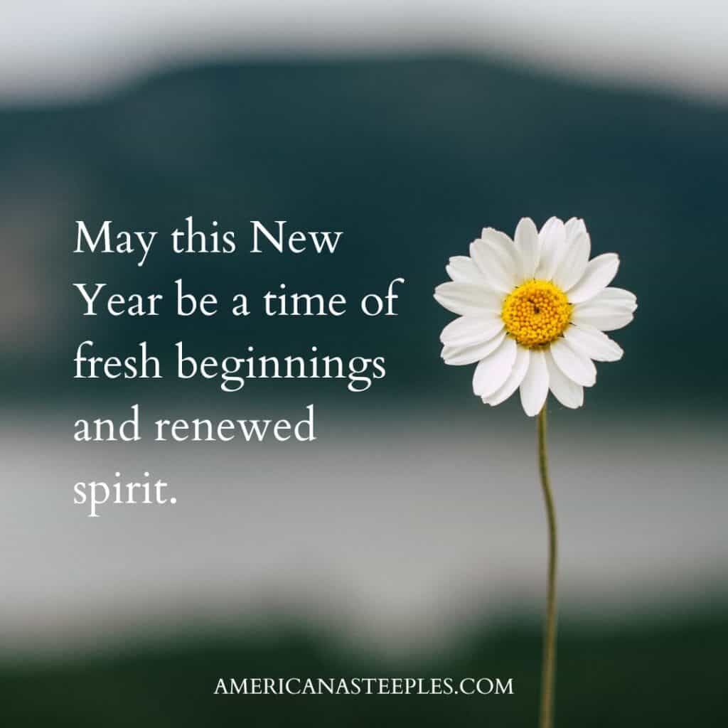 Renewal blessing for new year