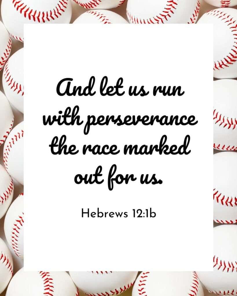 Bible verse for baseball players