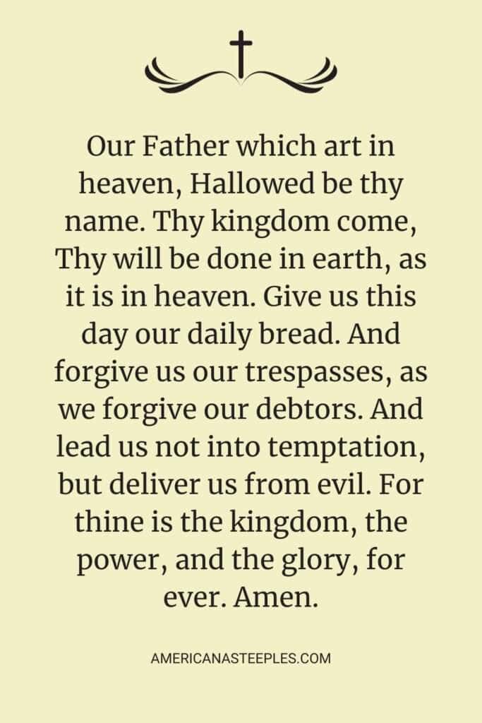The Lord's Prayer in the King James Bible