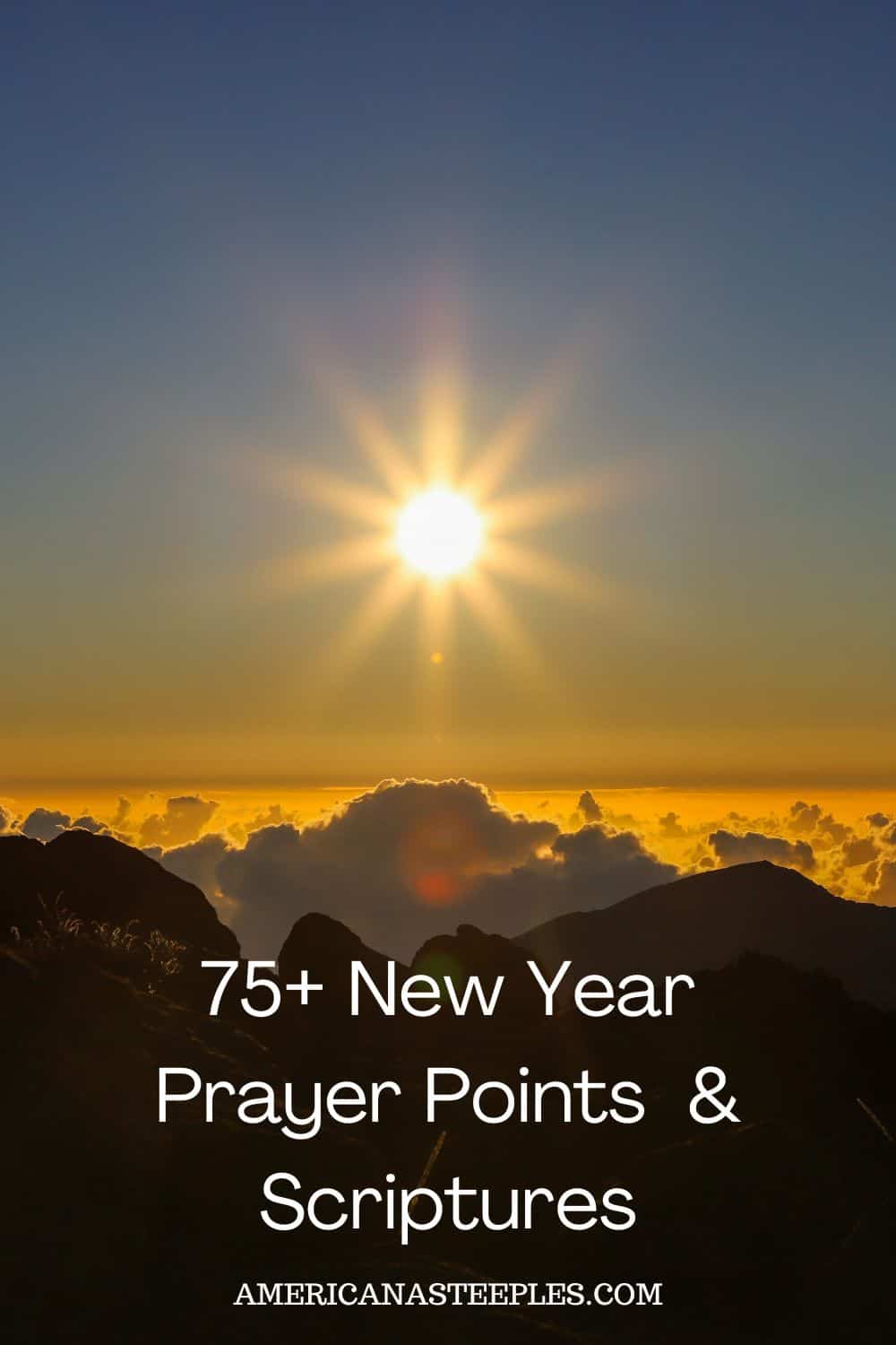 prayer points for new year 2025