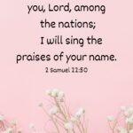 2 Samuel 22:50 Sing God's Praises