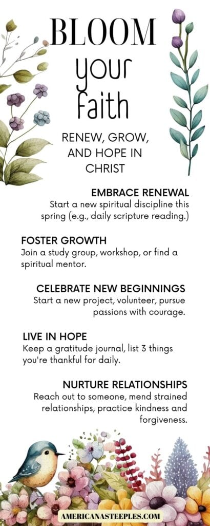 SPRING Bible Verses infographic